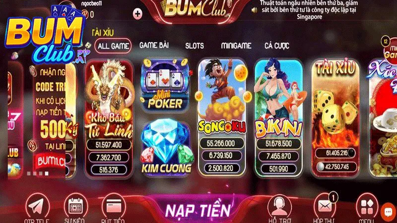 Hướng dẫn đăng nhập BumClub đơn giản và an toàn Hình ảnh giao diện Bumclub